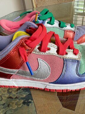 Nike Dunk Low multi-color sneakers